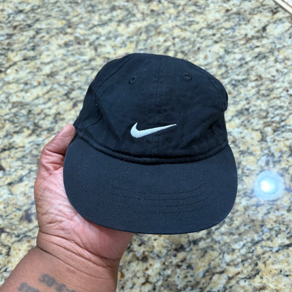 Nike Infant Heritage Swoosh Adjustable Baseball Cap Black 2319-023 Hat Kids